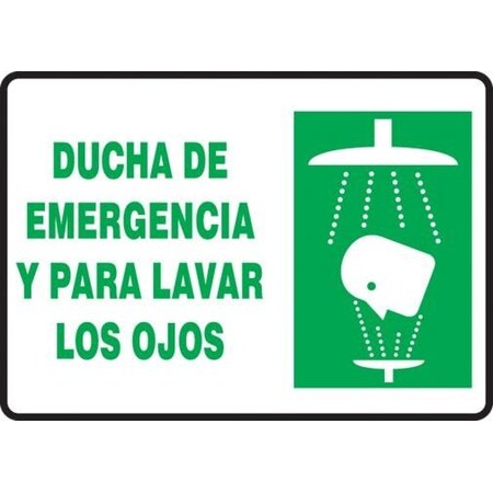 SPANISH BILINGUAL Safety Sign 7 In SHMFSR528VP